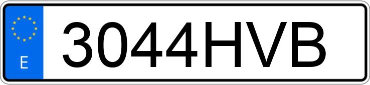 Numer rejestracyjny 3044HVB posiada SEAT IBIZA