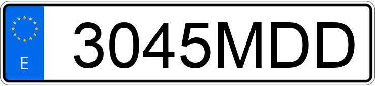 Il numero di registrazione 3045MDD ha CITROEN C3