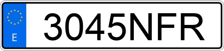 Numer rejestracyjny 3045NFR posiada BMW SERIE 3