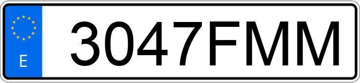 Numer rejestracyjny 3047FMM posiada RENAULT MEGANE