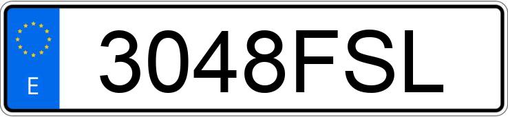 Numer rejestracyjny 3048FSL posiada SEAT IBIZA