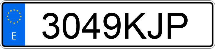 Numer rejestracyjny 3049KJP posiada FIAT 500