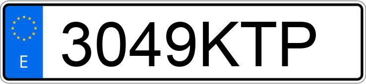 Numer rejestracyjny 3049KTP posiada VOLKSWAGEN GOLF V ADVANCE 1.5 TSI EVO130 BM DSG7