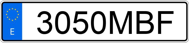 Numer rejestracyjny 3050MBF posiada PEUGEOT 2008