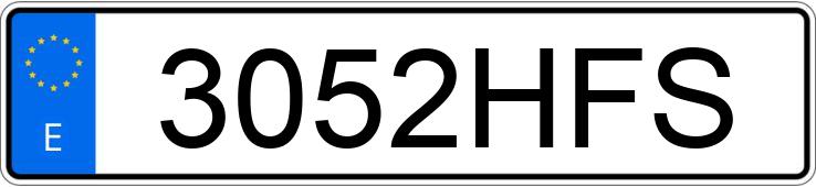 Numer rejestracyjny 3052HFS posiada PEUGEOT 207