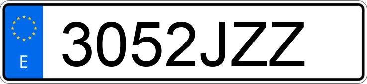 Numer rejestracyjny 3052JZZ posiada RENAULT KANGOO