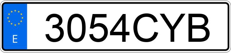 Numer rejestracyjny 3054CYB posiada SEAT IBIZA