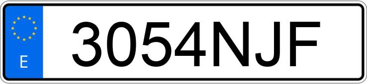 Numer rejestracyjny 3054NJF posiada TOYOTA PROACE