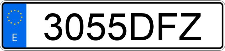 Numer rejestracyjny 3055DFZ posiada SEAT ALTEA