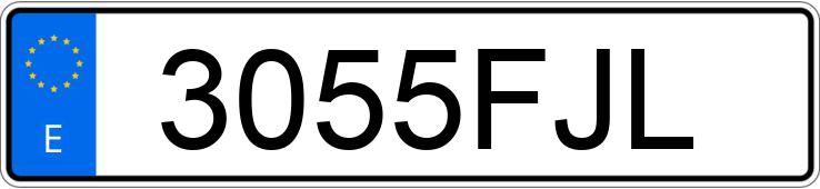 Numer rejestracyjny 3055FJL posiada AUDI A3