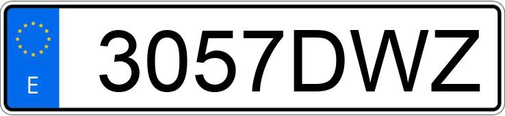 Numer rejestracyjny 3057DWZ posiada FORD TRANSIT