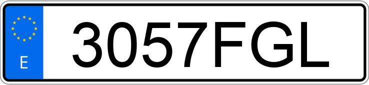 Numer rejestracyjny 3057FGL posiada AUDI A3