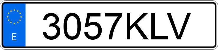 Numer rejestracyjny 3057KLV posiada TOYOTA C-HR