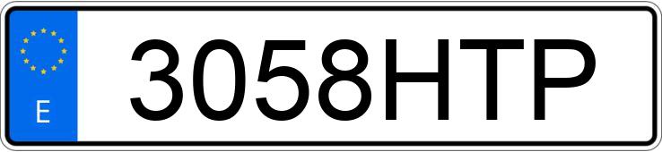 Numer rejestracyjny 3058HTP posiada MAZDA MAZDA6