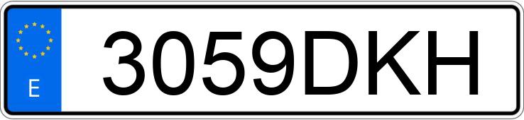 Numer rejestracyjny 3059DKH posiada TOYOTA COROLLA