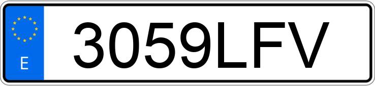 Numer rejestracyjny 3059LFV posiada BMW SERIE 3
