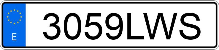 Numer rejestracyjny 3059LWS posiada MERCEDES C 280 (202)