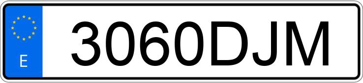 Numer rejestracyjny 3060DJM posiada TOYOTA LAND CRUISER