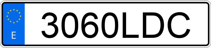 Numer rejestracyjny 3060LDC posiada RENAULT MASTER