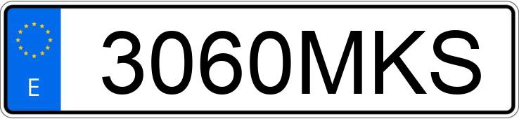 Numer rejestracyjny 3060MKS posiada VOLKSWAGEN GOLF