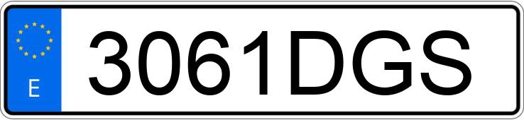 Numer rejestracyjny 3061DGS posiada FORD FIESTA