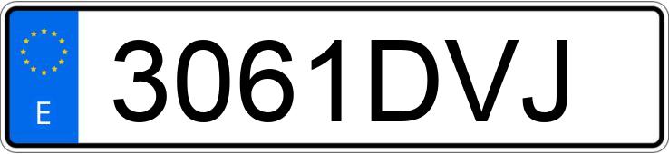 Numer rejestracyjny 3061DVJ posiada AUDI A3