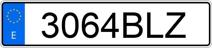 Numer rejestracyjny 3064BLZ posiada PEUGEOT 307