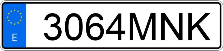 Numer rejestracyjny 3064MNK posiada AUDI A6