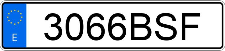 Numer rejestracyjny 3066BSF posiada FORD TRANSIT