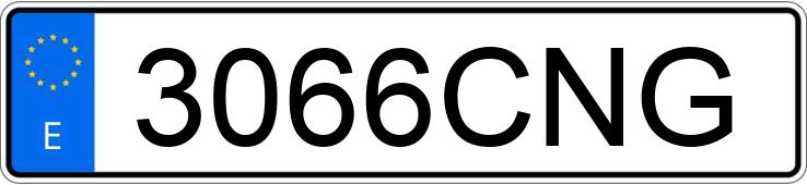 Numer rejestracyjny 3066CNG posiada OPEL VECTRA