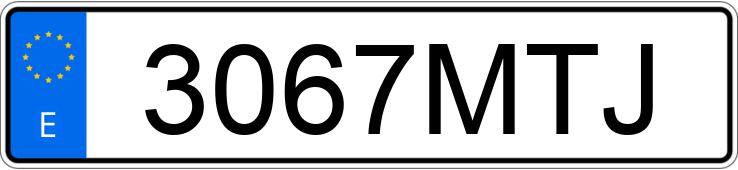 Numer rejestracyjny 3067MTJ posiada AUDI A3 SPORTBACK