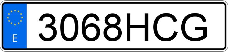 Numer rejestracyjny 3068HCG posiada AUDI A3