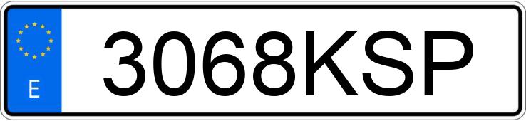 Numer rejestracyjny 3068KSP posiada KIA STONIC