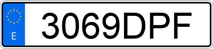 Numer rejestracyjny 3069DPF posiada CITROEN XSARA