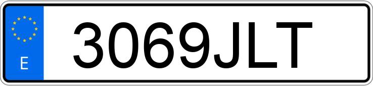 Numer rejestracyjny 3069JLT posiada TOYOTA VERSO