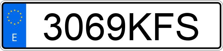 Numer rejestracyjny 3069KFS posiada PEUGEOT 308