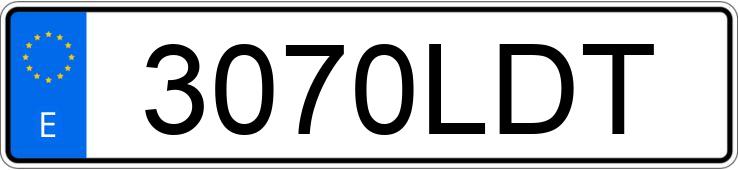 Numer rejestracyjny 3070LDT posiada CARBODIES FX4 Numer rejestracyjny 3070LDT posiada CARBODIES FX4