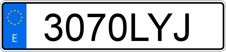 Numer rejestracyjny 3070LYJ posiada AUDI A5 SPORTBACK