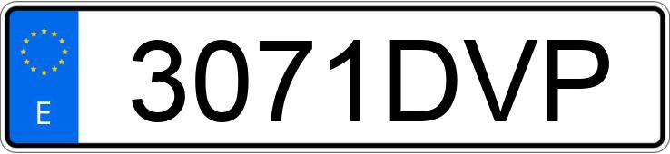Die Registrierungsnummer 3071DVP hat OPEL CORSA