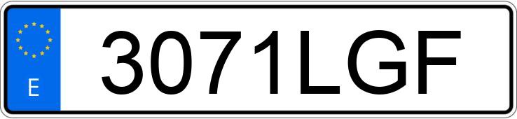 Numer rejestracyjny 3071LGF posiada FORD CUSTOM Numer rejestracyjny 3071LGF posiada FORD CUSTOM