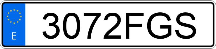 Numer rejestracyjny 3072FGS posiada TOYOTA DYNA 100