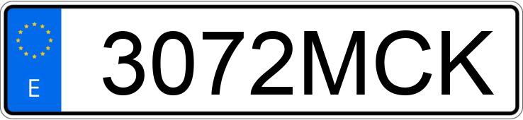 Numer rejestracyjny 3072MCK posiada MAXUS E DELIVER 3