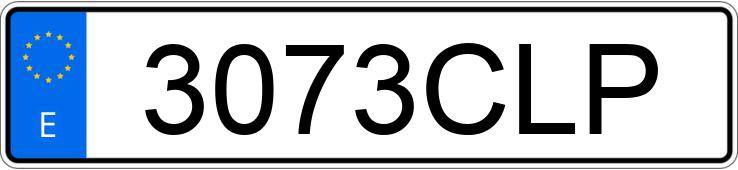 Numer rejestracyjny 3073CLP posiada PEUGEOT 307