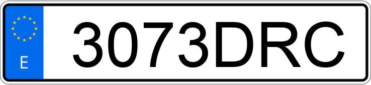 Numer rejestracyjny 3073DRC posiada VOLKSWAGEN GOLF