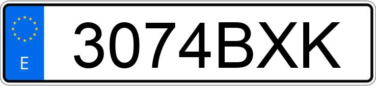 Numer rejestracyjny 3074BXK posiada SEAT IBIZA Numer rejestracyjny 3074BXK posiada SEAT IBIZA