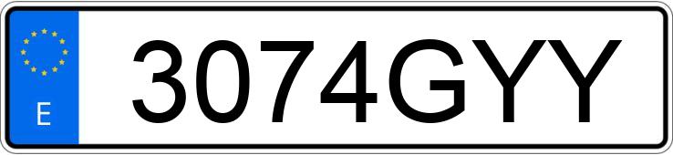 Numer rejestracyjny 3074GYY posiada CHEVROLET-GM AVEO