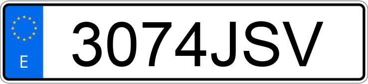 Numer rejestracyjny 3074JSV posiada RENAULT TRAFIC