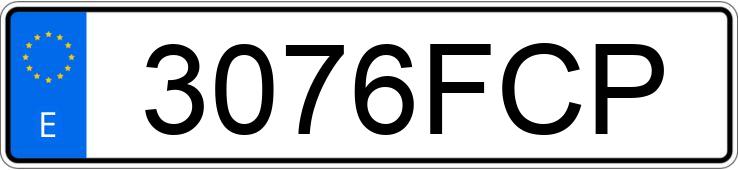 Numer rejestracyjny 3076FCP posiada SEAT LEON