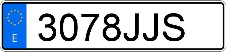 Numer rejestracyjny 3078JJS posiada SEAT IBIZA