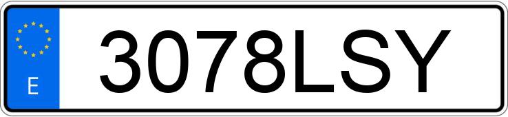 Numer rejestracyjny 3078LSY posiada FIAT SCUDO